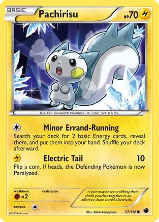 Pachirisu (37/116) [Black & White: Plasma Freeze] Reverse Holofoil