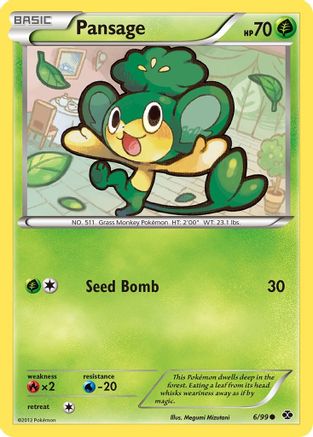 Pansage (6/99) [Black & White: Next Destinies] Reverse Holofoil