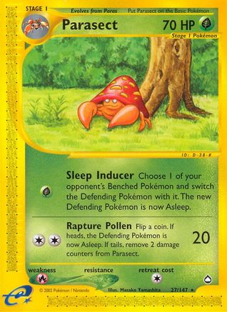 Parasect (27/147) [Aquapolis] Reverse Holofoil