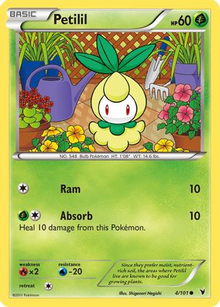 Petilil (4/101) [Black & White: Noble Victories] Reverse Holofoil