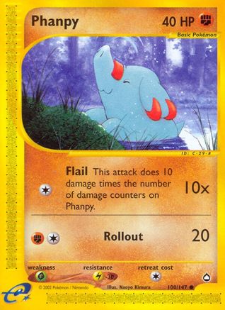 Phanpy (100/147) [Aquapolis] Reverse Holofoil