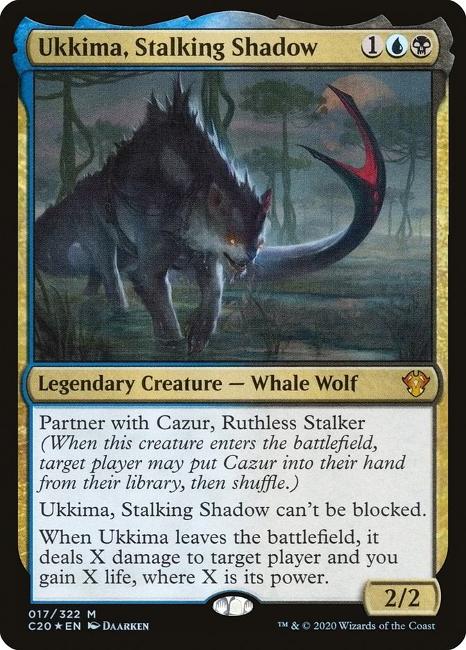 Ukkima, Stalking Shadow [Commander 2020] Foil