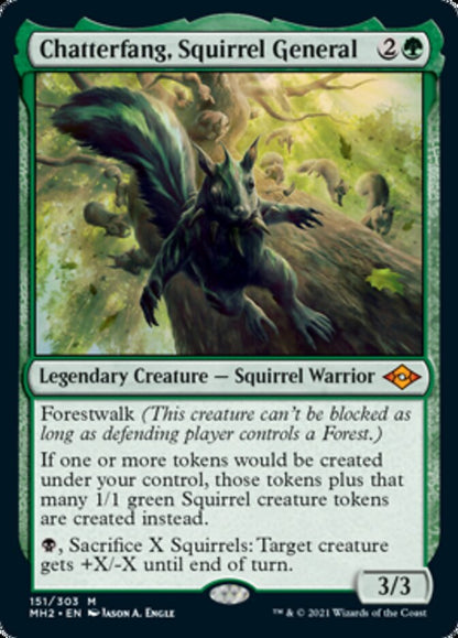 Chatterfang, Squirrel General [Modern Horizons 2] Foil