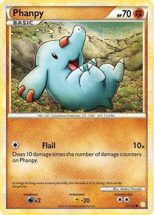 Phanpy (77/123) [HeartGold & SoulSilver: Base Set] Reverse Holofoil