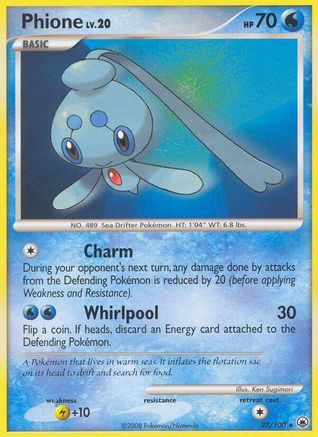 Phione (27/100) [Diamond & Pearl: Majestic Dawn] Reverse Holofoil
