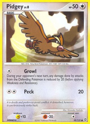 Pidgey (99/132) [Diamond & Pearl: Secret Wonders] Reverse Holofoil