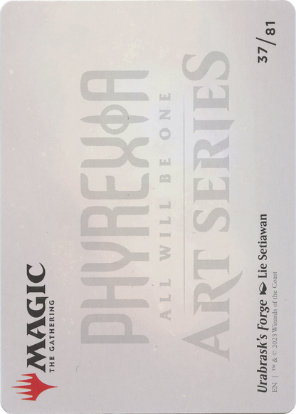 Urabrask's Forge // Urabrask's Forge  [Phyrexia: All Will Be One Art Series] (Borderless) Foil