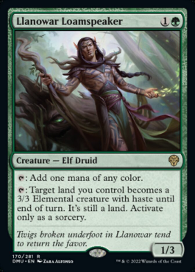 Llanowar Loamspeaker [Dominaria United] Foil