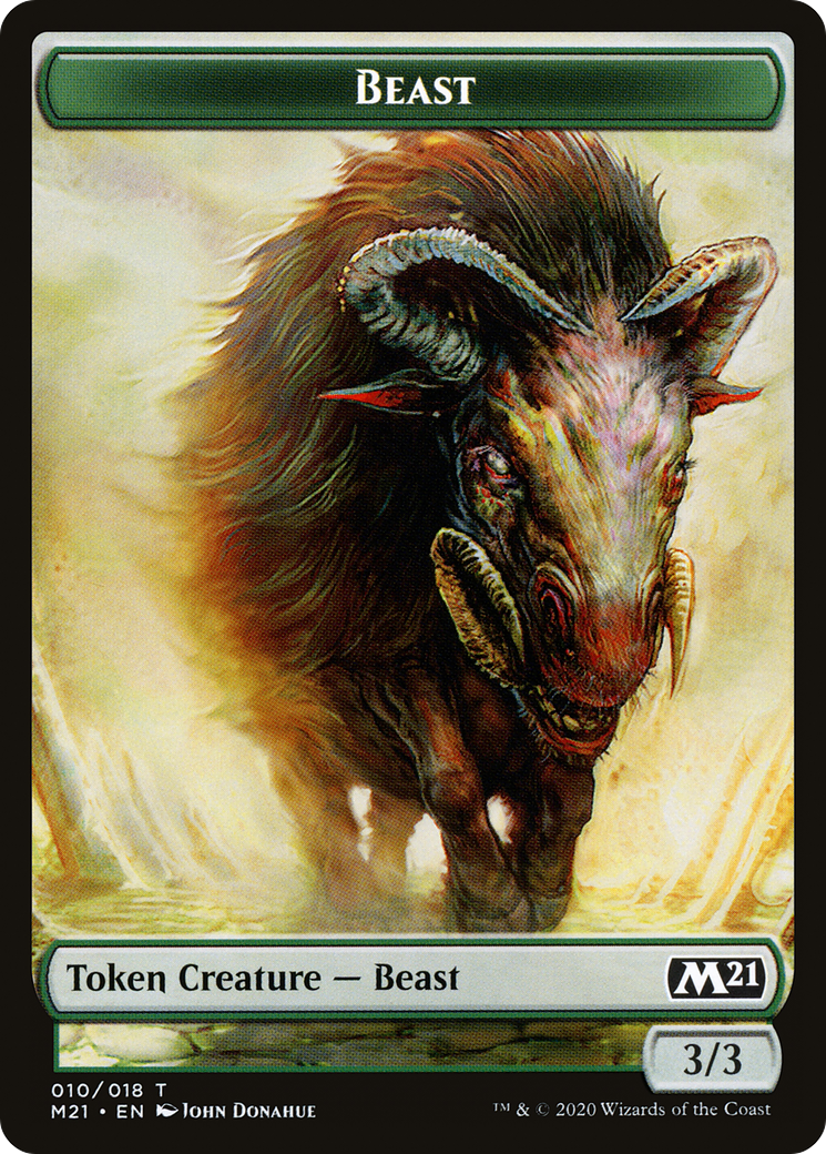 Beast  [Core Set 2021 Tokens] Foil