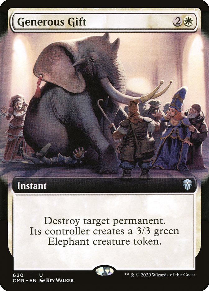 Generous Gift (Extended Art) [Commander Legends] Foil