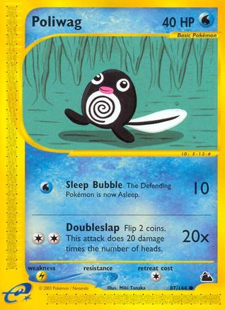 Poliwag (87/144) [Skyridge] Reverse Holofoil