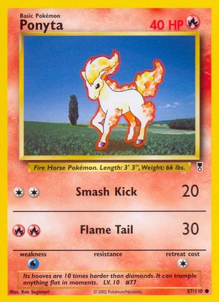 Ponyta (87/110) [Legendary Collection] Reverse Holofoil