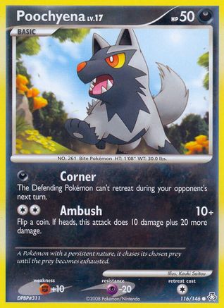Poochyena (116/146) [Diamond & Pearl: Legends Awakened] Reverse Holofoil