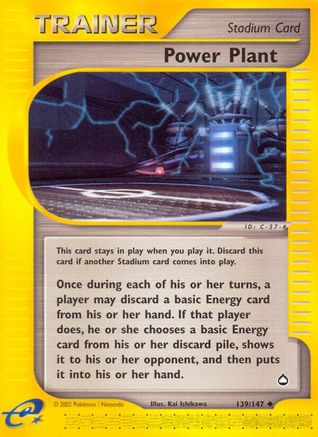 Power Plant (139/147) [Aquapolis] Reverse Holofoil