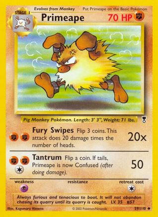 Primeape (59/110) [Legendary Collection] Reverse Holofoil