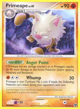 Primeape (27/106) [Diamond & Pearl: Great Encounters] Reverse Holofoil