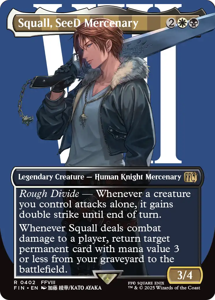 Squall, SeeD Mercenary (Borderless) [FINAL FANTASY] Foil