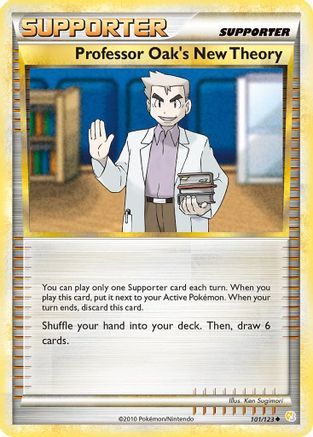 Professor Oak's New Theory (101/123) [HeartGold & SoulSilver: Base Set] Reverse Holofoil