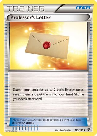 Professor's Letter (123/146) [XY: Base Set] Reverse Holofoil