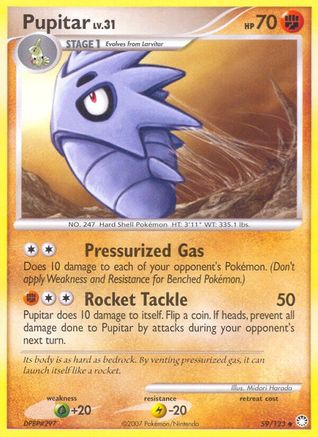 Pupitar (59/123) [Diamond & Pearl: Mysterious Treasures] Reverse Holofoil