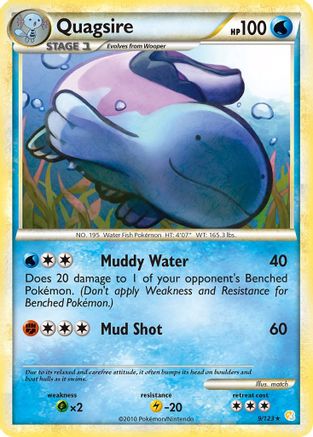 Quagsire (9/123) [HeartGold & SoulSilver: Base Set] Reverse Holofoil