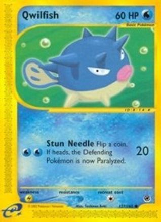 Qwilfish (127/165) [Expedition: Base Set] Reverse Holofoil