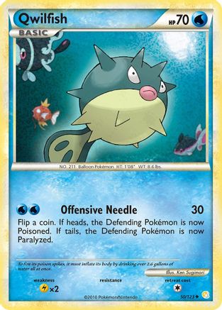 Qwilfish (50/123) [HeartGold & SoulSilver: Base Set] Reverse Holofoil