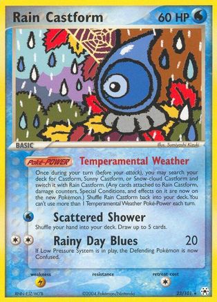 Rain Castform (23/101) [EX: Hidden Legends] Reverse Holofoil