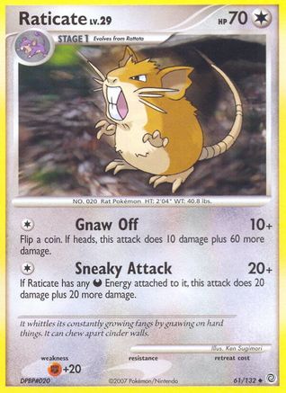 Raticate (61/132) [Diamond & Pearl: Secret Wonders] Reverse Holofoil