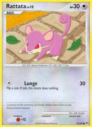 Rattata (73/99) [Platinum: Arceus] Reverse Holofoil
