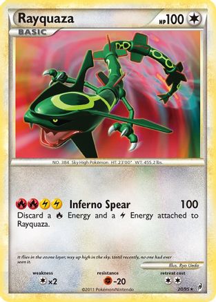 Rayquaza (20/95) [HeartGold & SoulSilver: Call of Legends] Reverse Holofoil