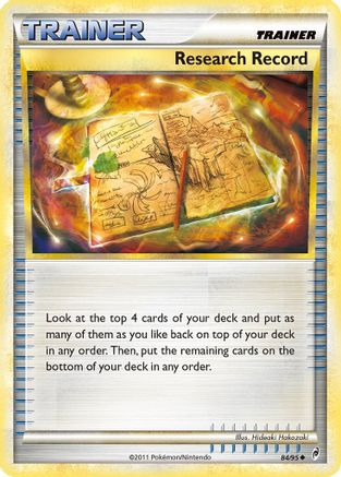 Research Record (84/95) [HeartGold & SoulSilver: Call of Legends] Reverse Holofoil