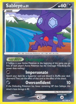Sableye (48/100) [Diamond & Pearl: Stormfront] Reverse Holofoil