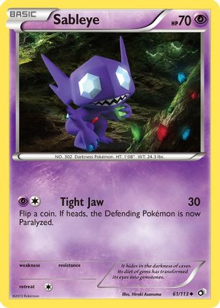 Sableye (61/113) [Black & White: Legendary Treasures] Reverse Holofoil