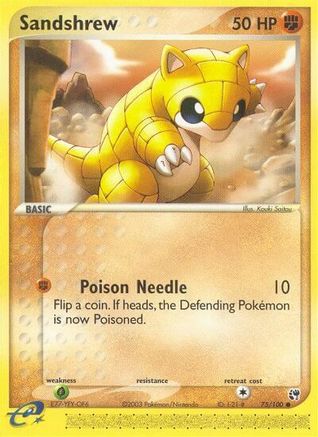 Sandshrew (75/100) [EX: Sandstorm] Reverse Holofoil