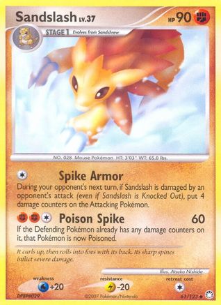 Sandslash (61/123) [Diamond & Pearl: Mysterious Treasures] Reverse Holofoil