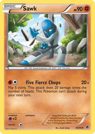 Sawk (59/98) [Black & White: Emerging Powers] Reverse Holofoil