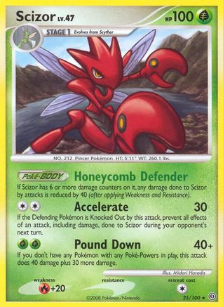 Scizor (25/100) [Diamond & Pearl: Stormfront] Reverse Holofoil
