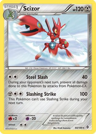 Scizor (94/149) [Black & White: Boundaries Crossed] Reverse Holofoil