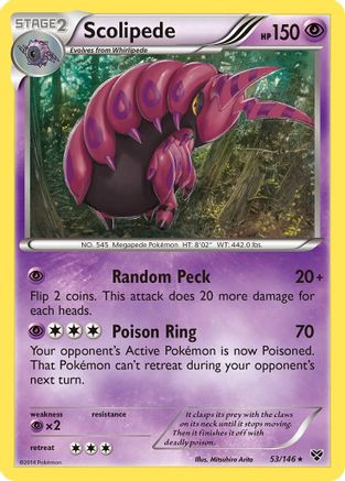 Scolipede (53/146) [XY: Base Set] Reverse Holofoil