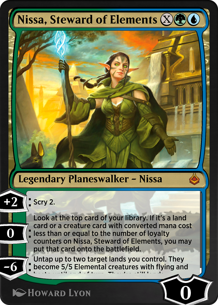 Nissa, Steward of Elements  [Amonkhet Remastered]