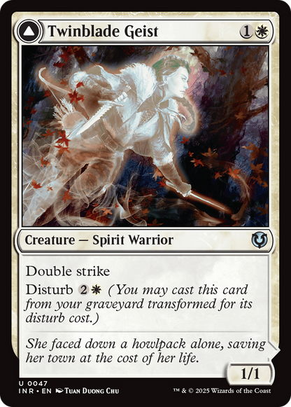 Twinblade Geist // Twinblade Invocation [Innistrad Remastered] Foil