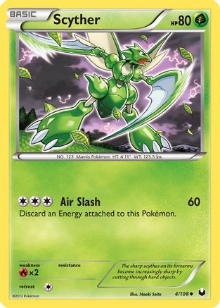 Scyther (4/108) [Black & White: Dark Explorers] Reverse Holofoil