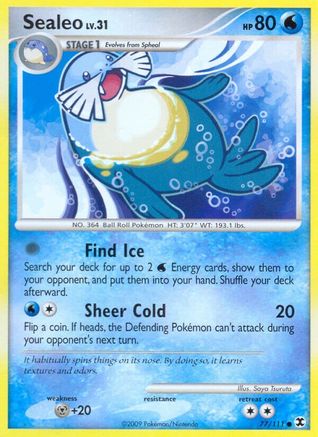 Sealeo (77/111) [Platinum: Rising Rivals] Reverse Holofoil