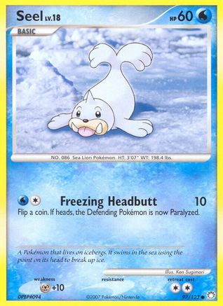 Seel (97/123) [Diamond & Pearl: Mysterious Treasures] Reverse Holofoil