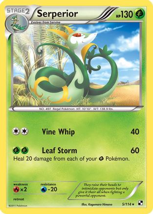 Serperior (5/114) [Black & White: Base Set] Reverse Holofoil