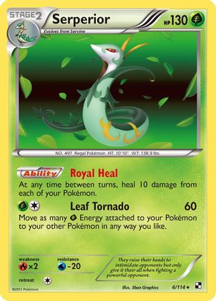 Serperior (6/114) [Black & White: Base Set] Reverse Holofoil