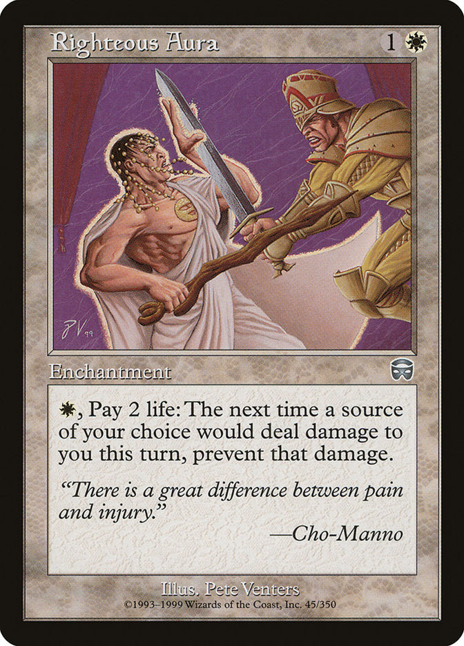 Righteous Aura [Mercadian Masques] Foil
