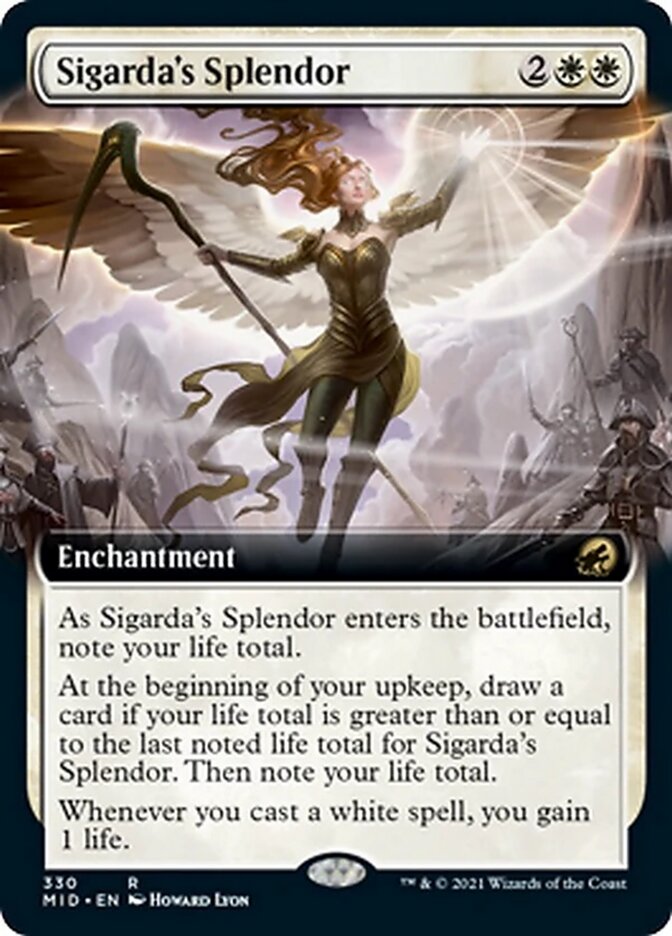 Sigarda's Splendor (Extended Art) [Innistrad: Midnight Hunt] Foil