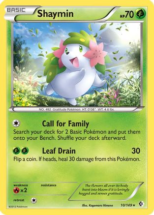 Shaymin (10/149) [Black & White: Boundaries Crossed] Reverse Holofoil
